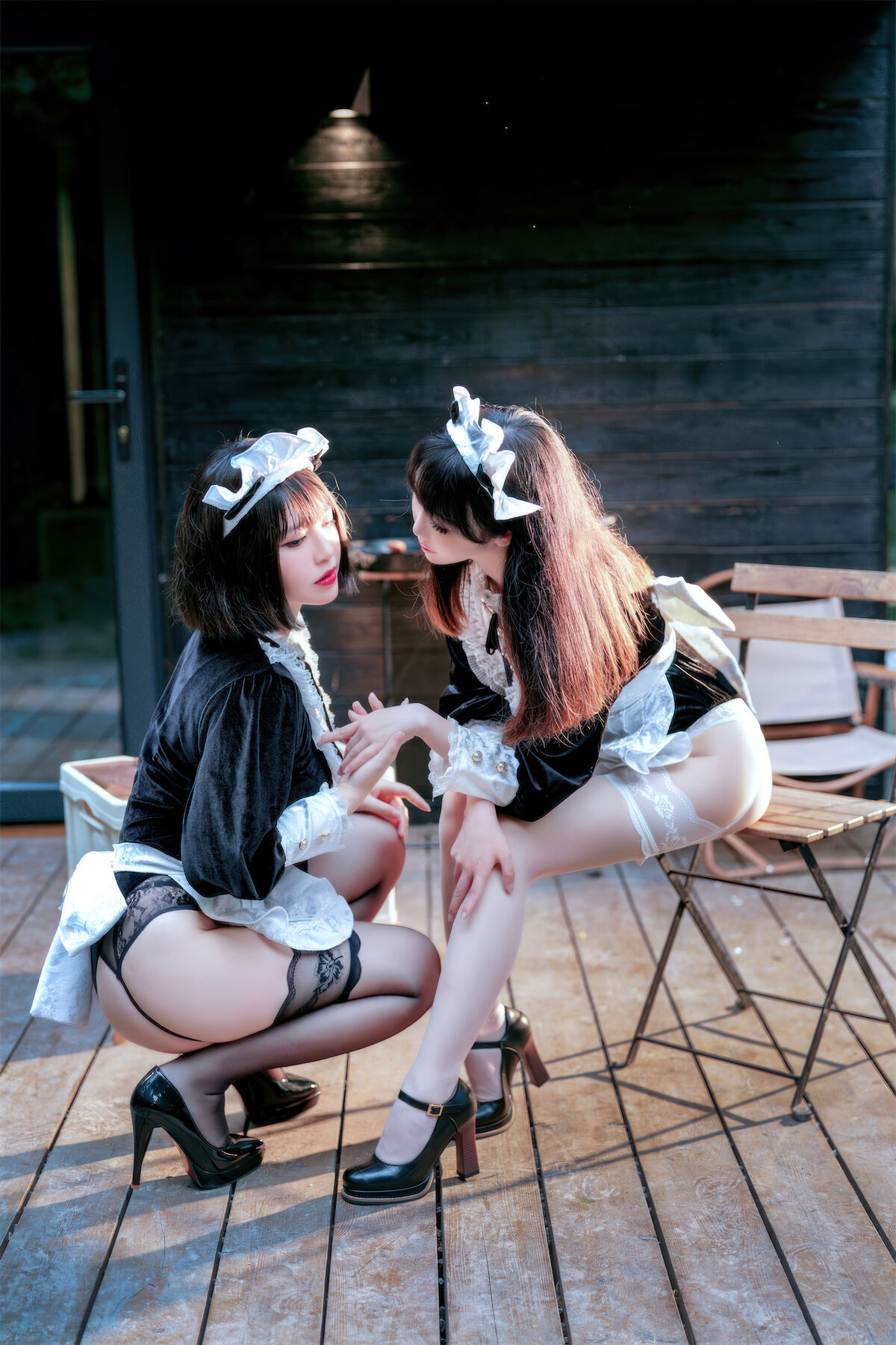 Coser@面饼仙儿 No.136 And 半半子 Maid姉妹 0006 6351538015.jpg