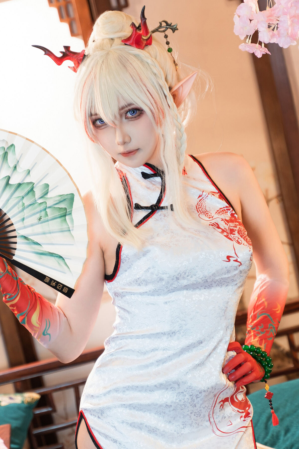 Coser@小和甜酒 – 橙风千雅 年夕旗袍双人御守 Part1