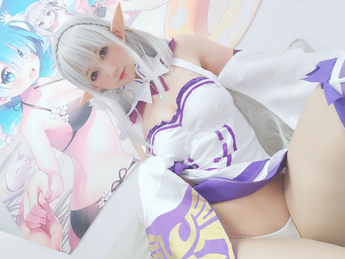 Coser@Nagisa魔物喵 NAGISA魔物喵自撮り05 エミリア 動画入り 0027 2937063202.jpg