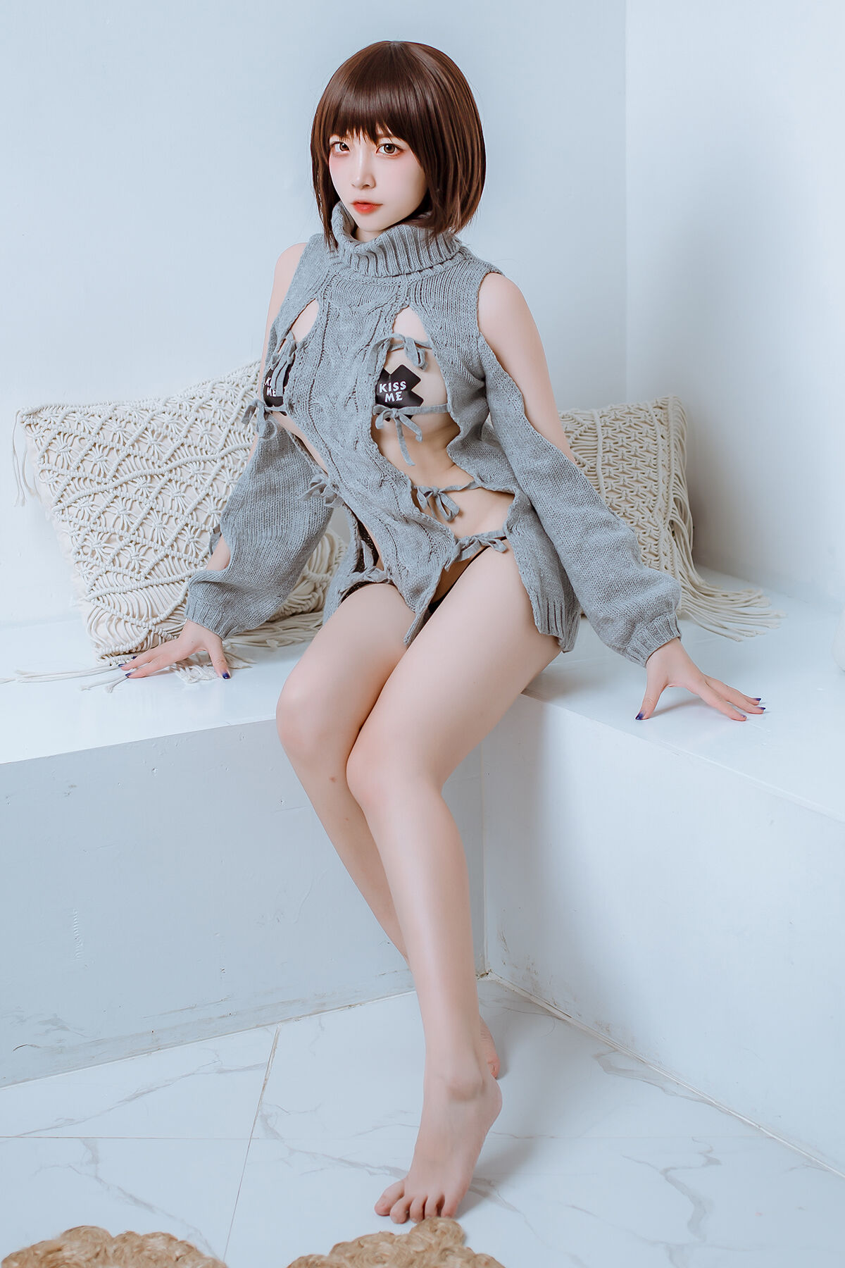 Coser@二佐Nisa – 私房洞洞毛衣