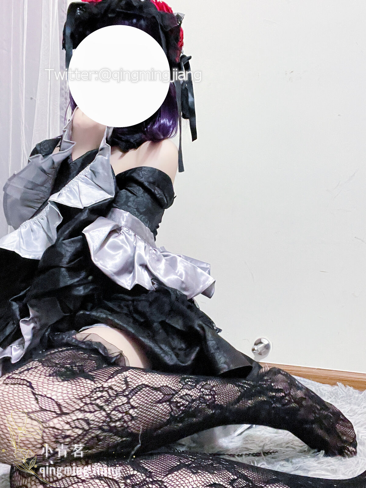 Coser@小青茗 黑丝喷血诱惑 0037 4588075091.jpg