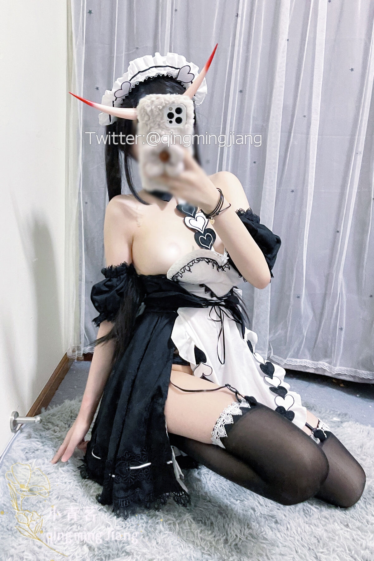 Coser@小青茗 黑丝女仆 0032 0288757748.jpg