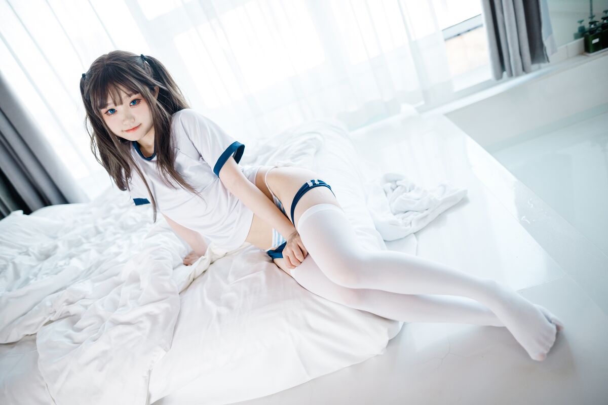 Coser@神沢永莉 半双马尾体操服大腿袜 0025 2469502580.jpg