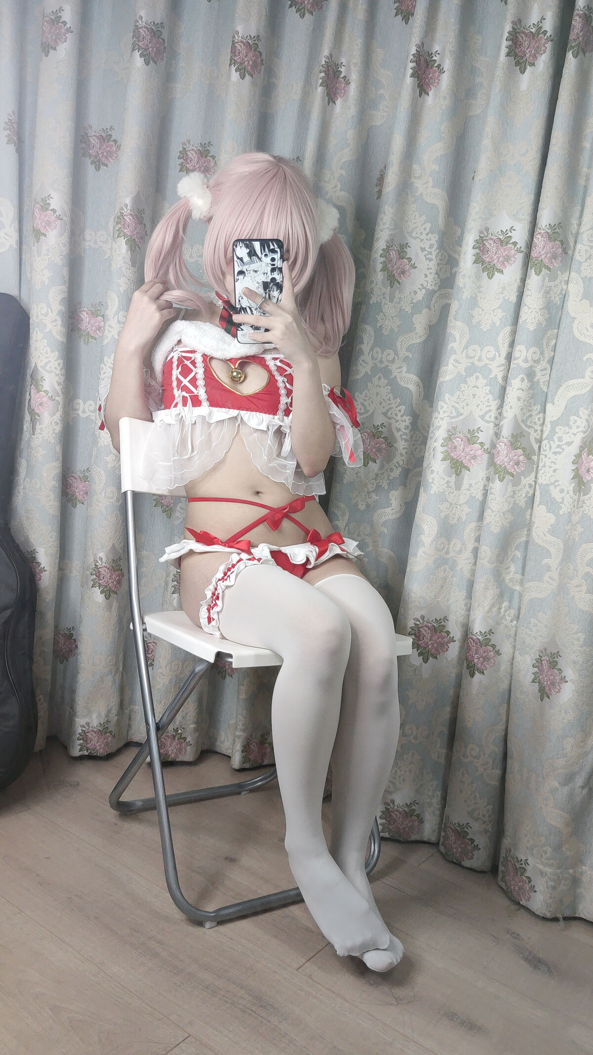 Coser@神沢永莉 平安夜红色分体式 Part2 0023 7404724450.jpg