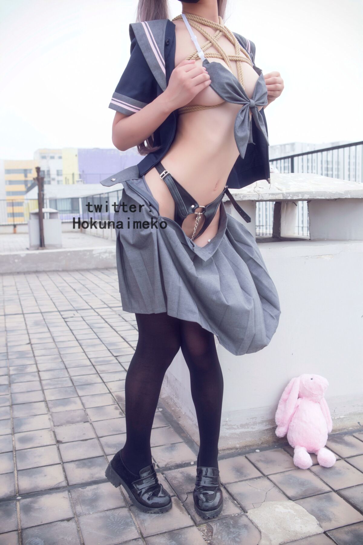 Coser@北乃芽子 Hokunaimeko 絞り 露出 スク水のＪＫ 0015 8820824431.jpg