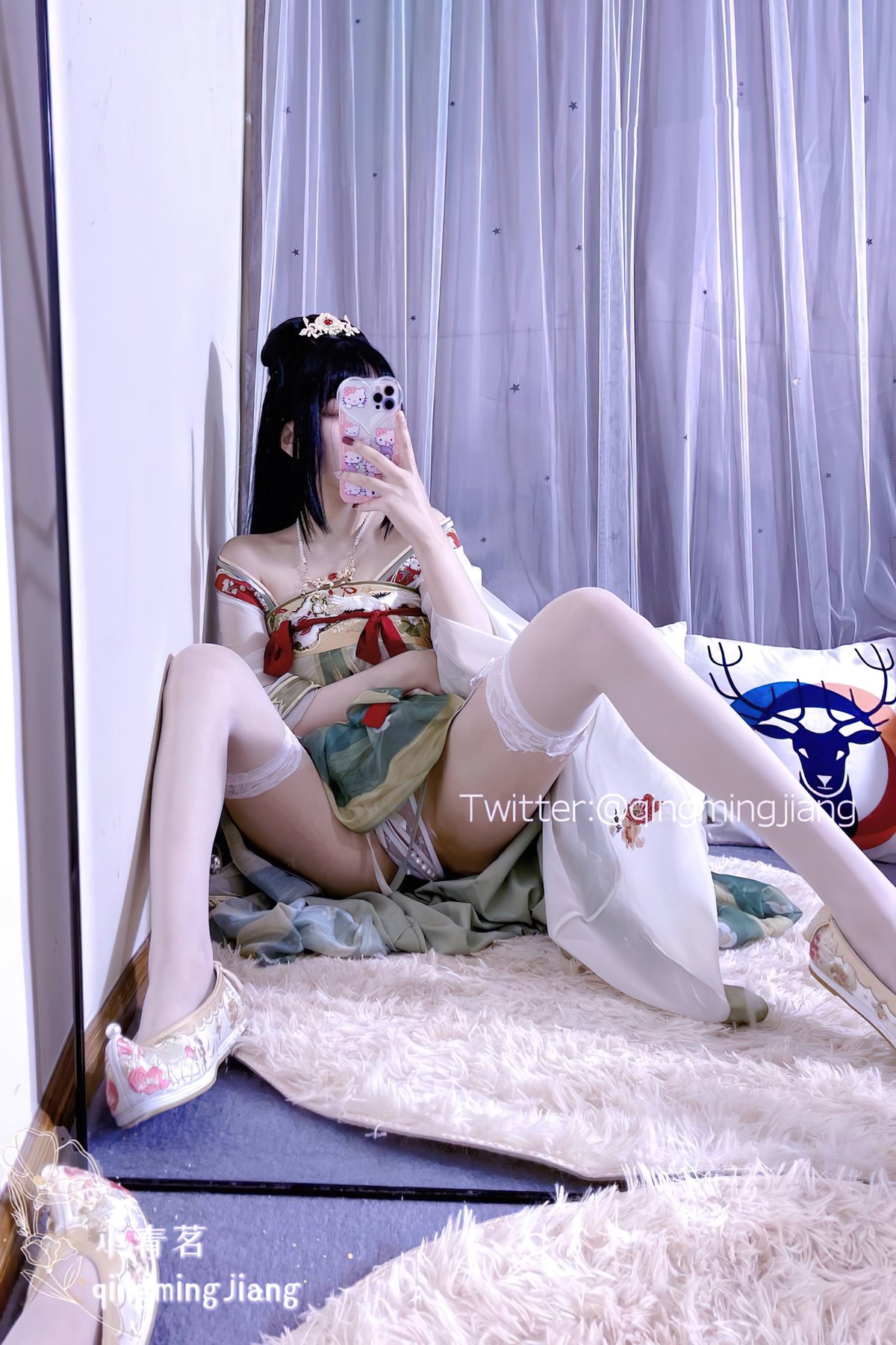 Coser@小青茗 唯美唐装古风下的美妙胴体 0016 3054632761.jpg