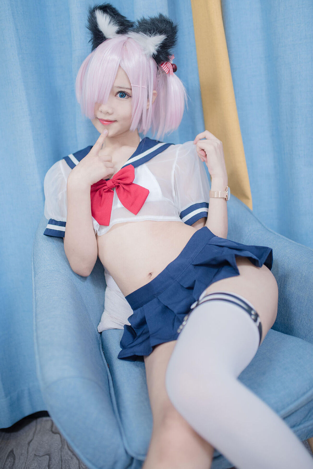 Coser@羽天shine – 猫耳JK