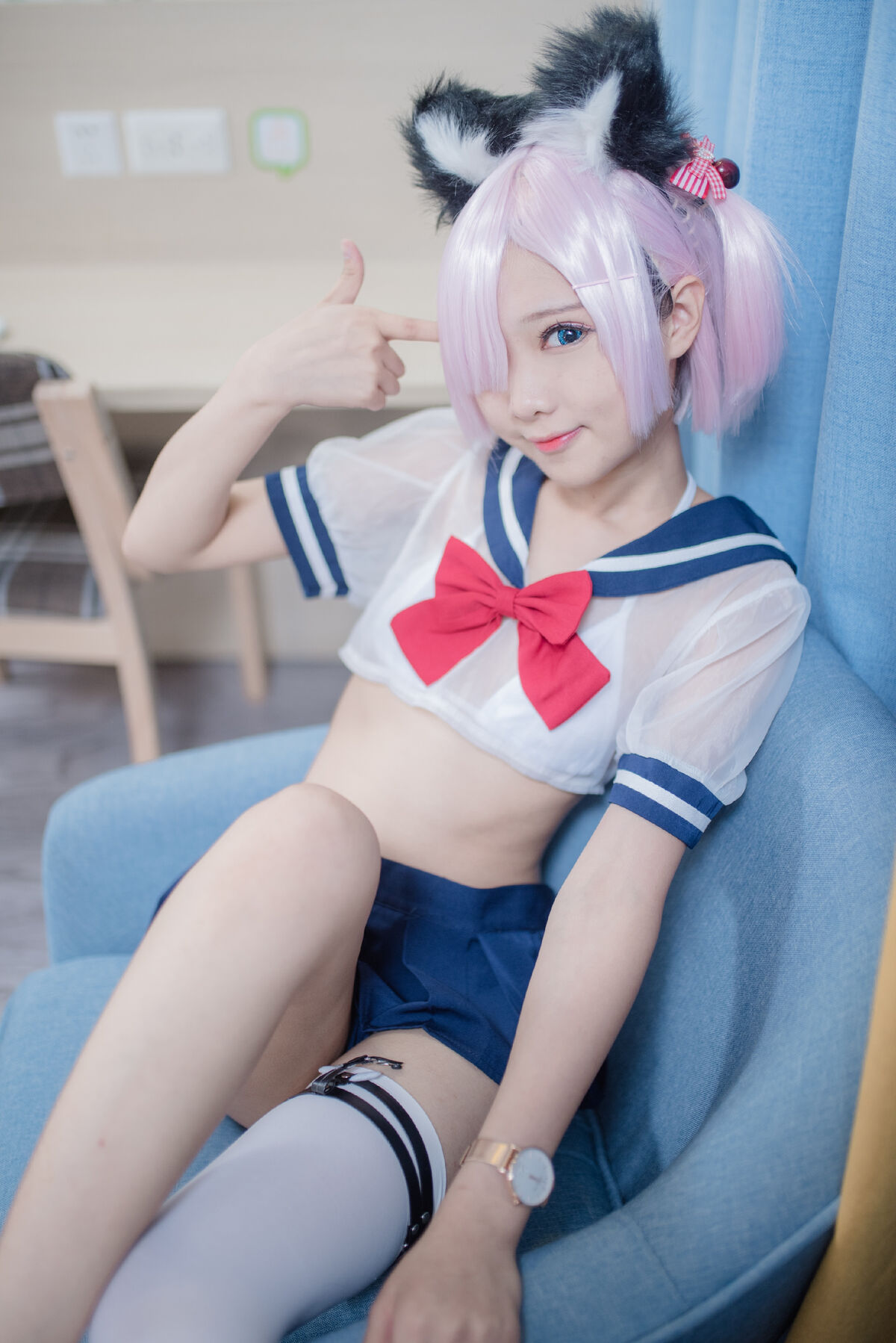 Coser@羽天shine 猫耳JK 0007 6487037318.jpg