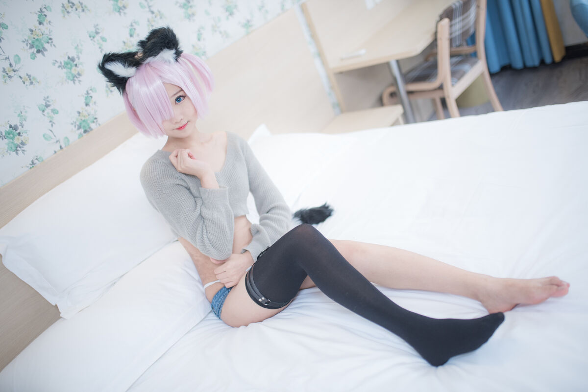 Coser@羽天shine 猫耳超短裤 0025 0844144935.jpg