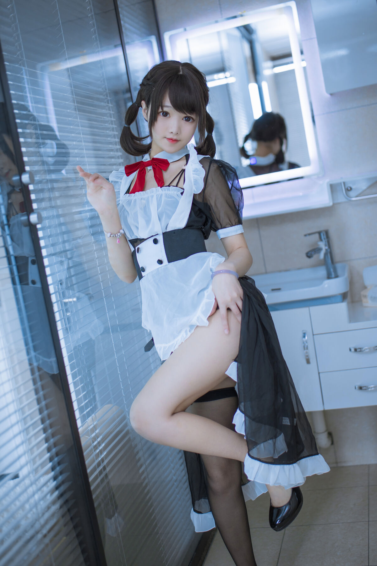 Coser@羽天shine 黑色女仆 0035 9196142839.jpg