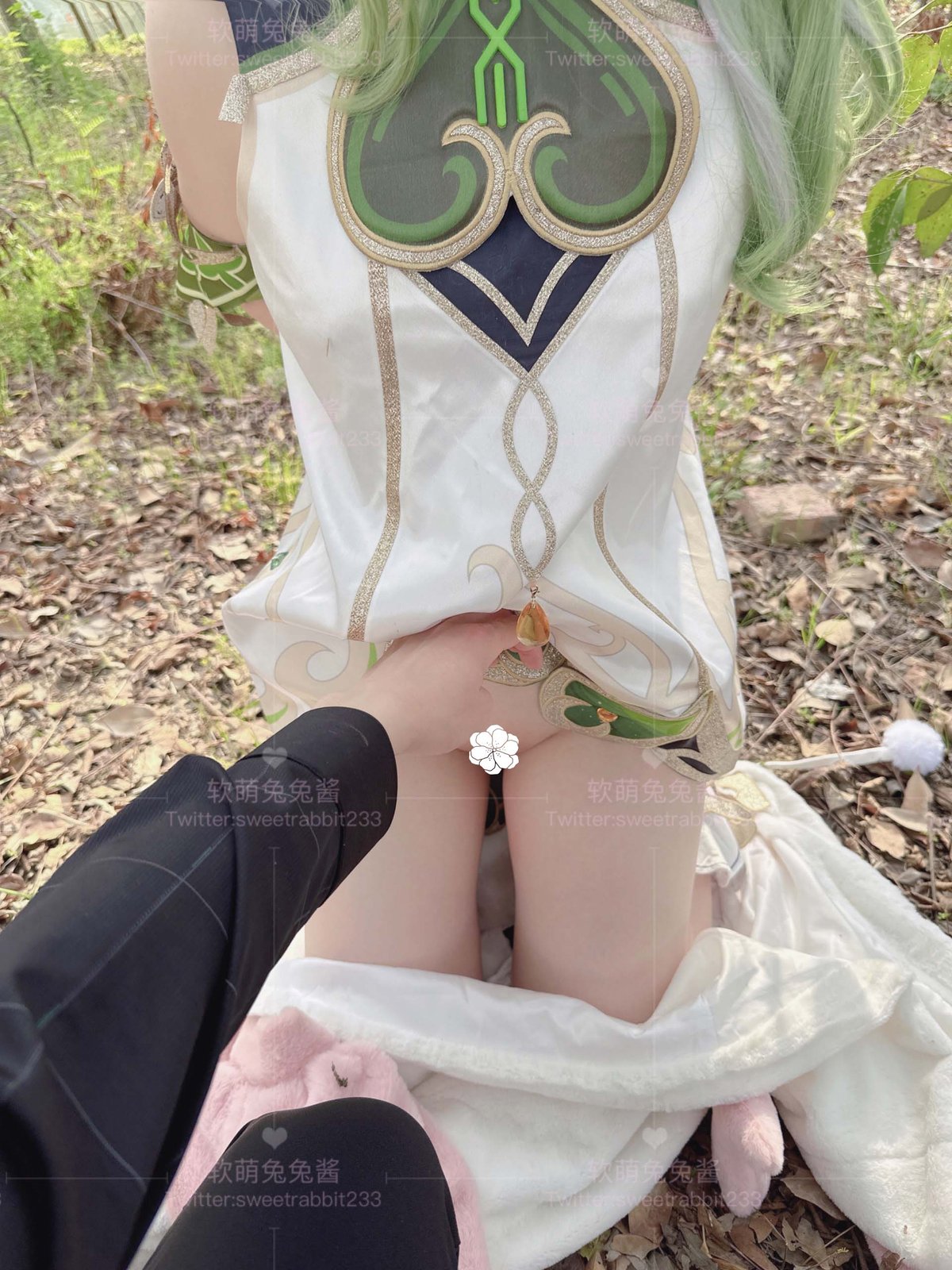 Coser@软萌兔兔酱 COS草神纳西妲 水晶棒玩弄娇嫩菊花小骚穴 水嫩一线天白虎嫩B 0055 9049592734.jpg