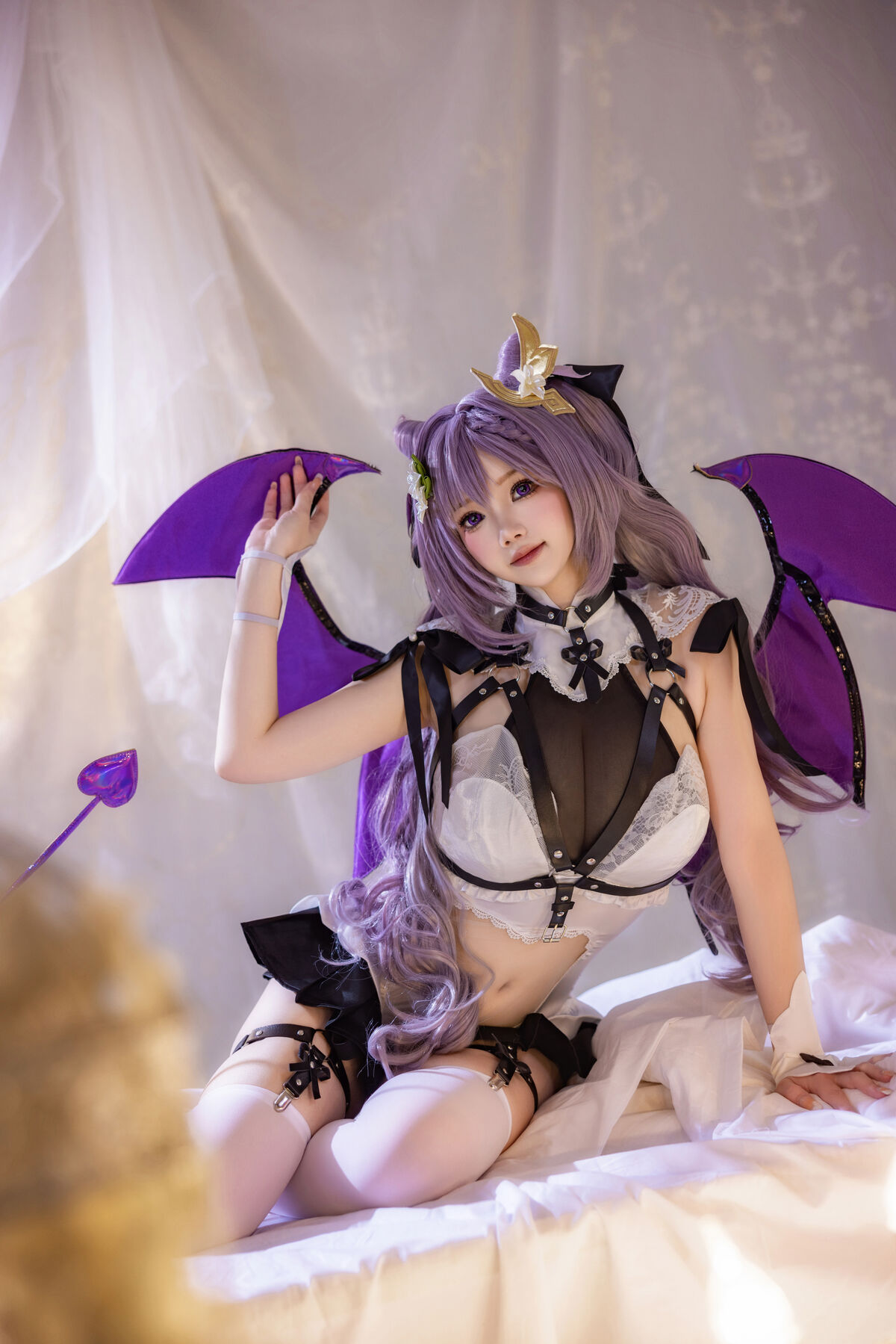 Coser@雪晴Astra 刻晴恶魔拘束睡衣 0006 8743096653.jpg