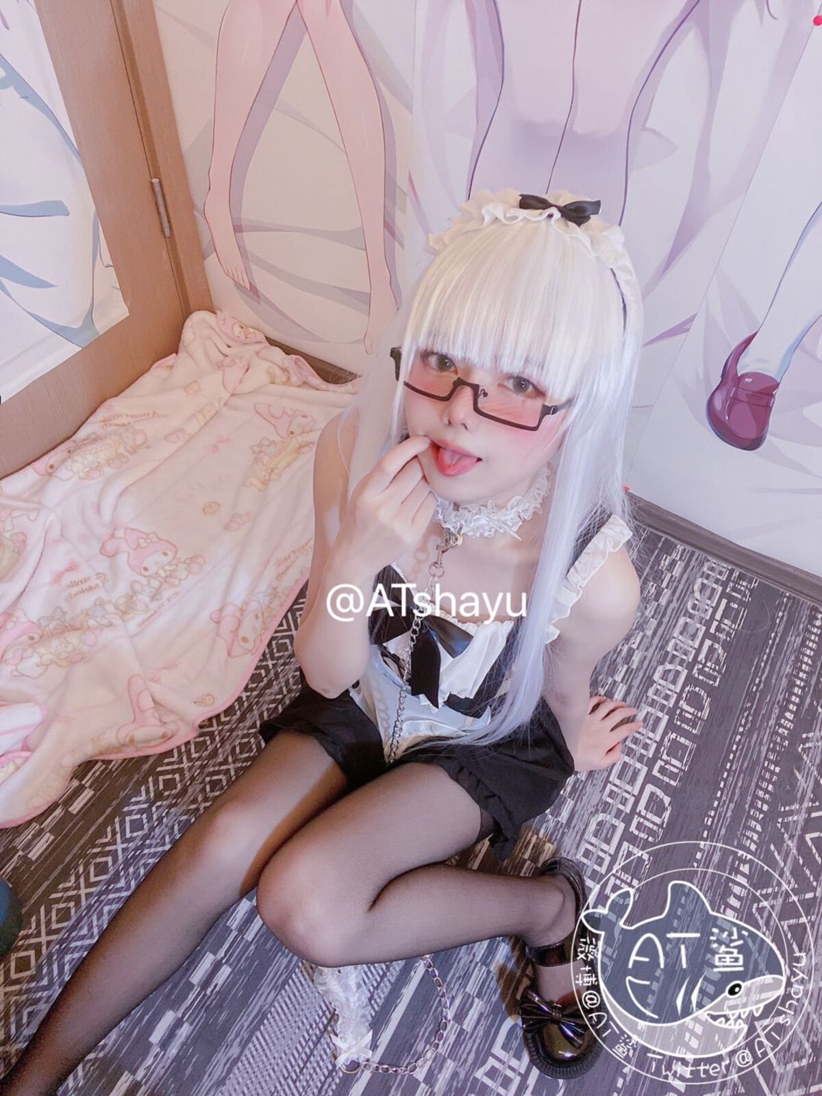 Coser@AT鲨 女仆开档袜 0023 4497849288.jpg