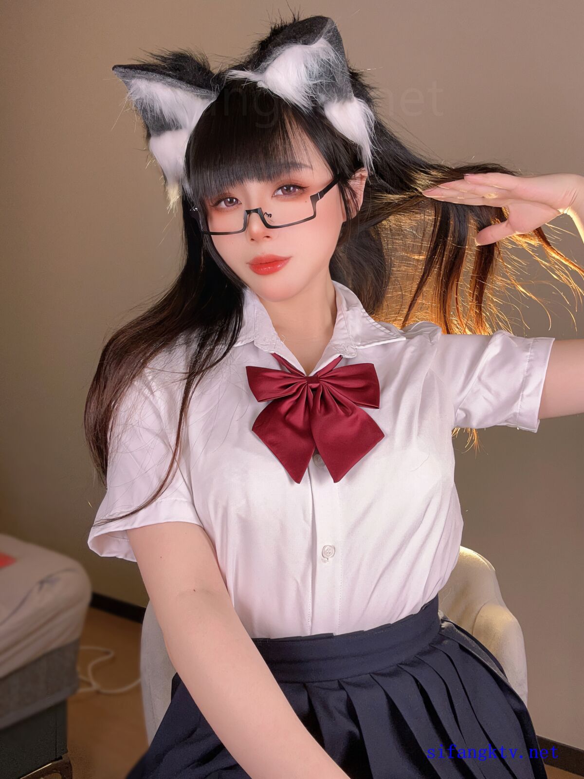 Coser@九言 猫耳娘的裙底 0012 4845937402.jpg