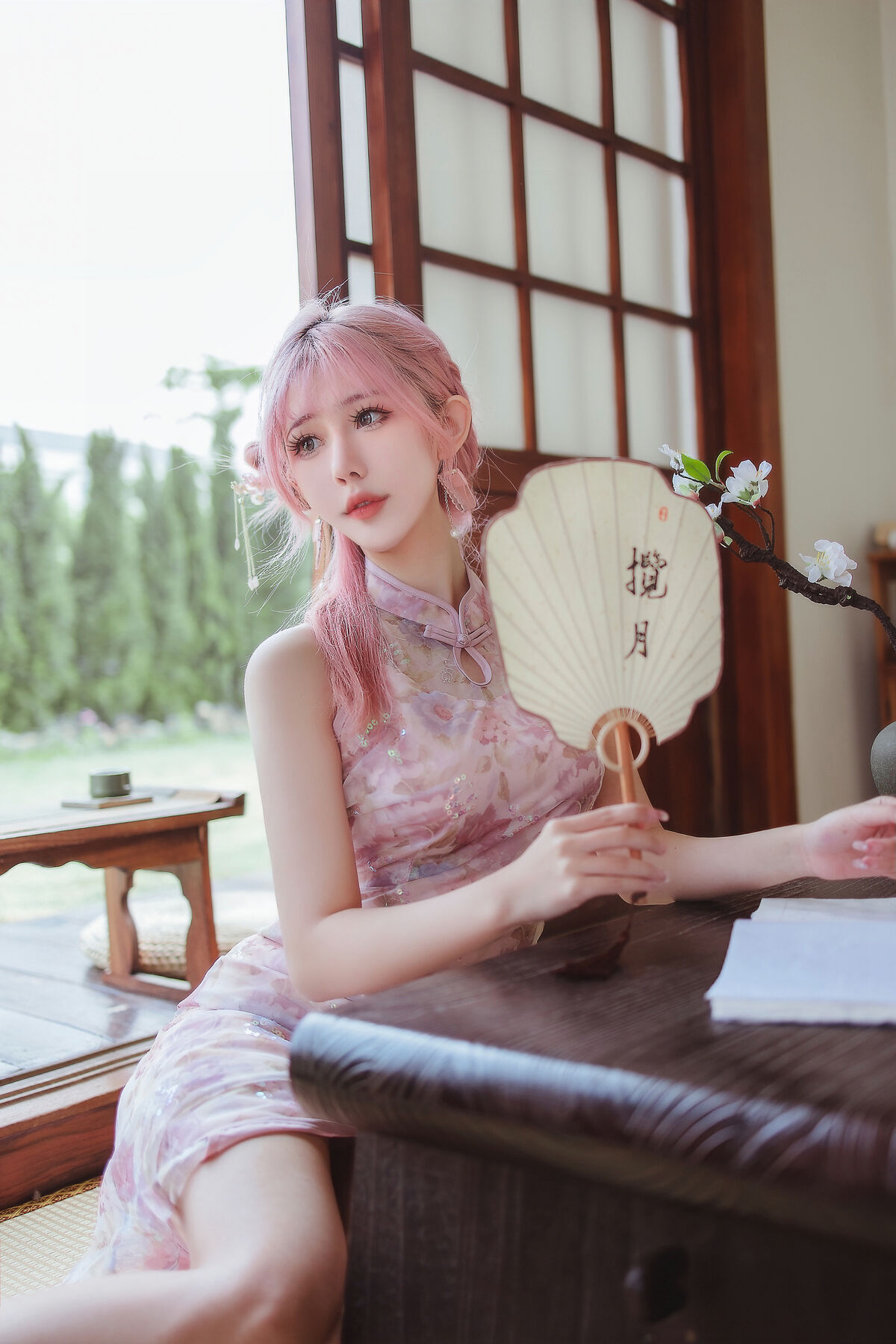 Coser@仙女月 粉色旗袍 0007 9585875861.jpg