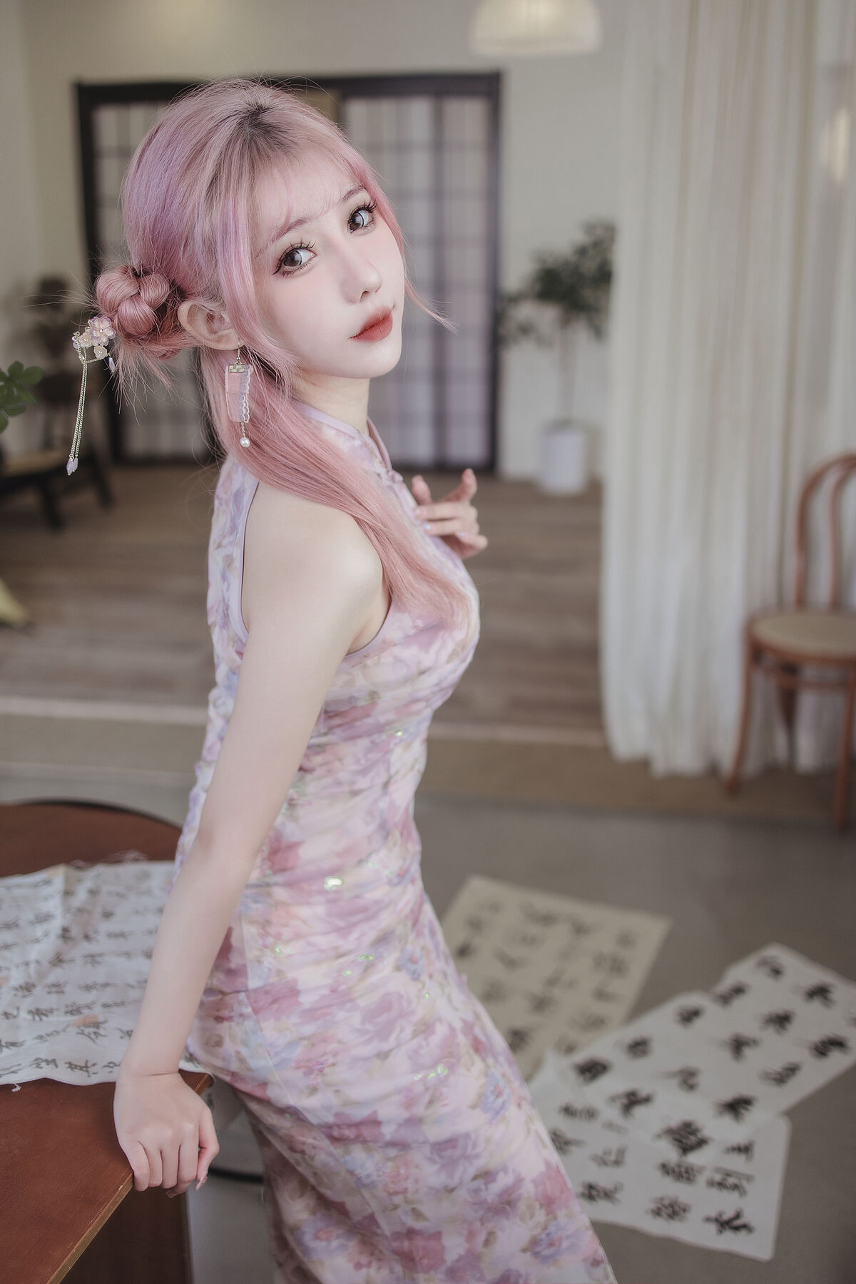 Coser@仙女月 粉色旗袍 0016 5863179511.jpg