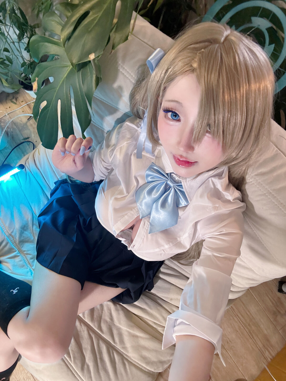 Coser@切切Celia 明日奈制服自拍 0001 4387943429.jpg