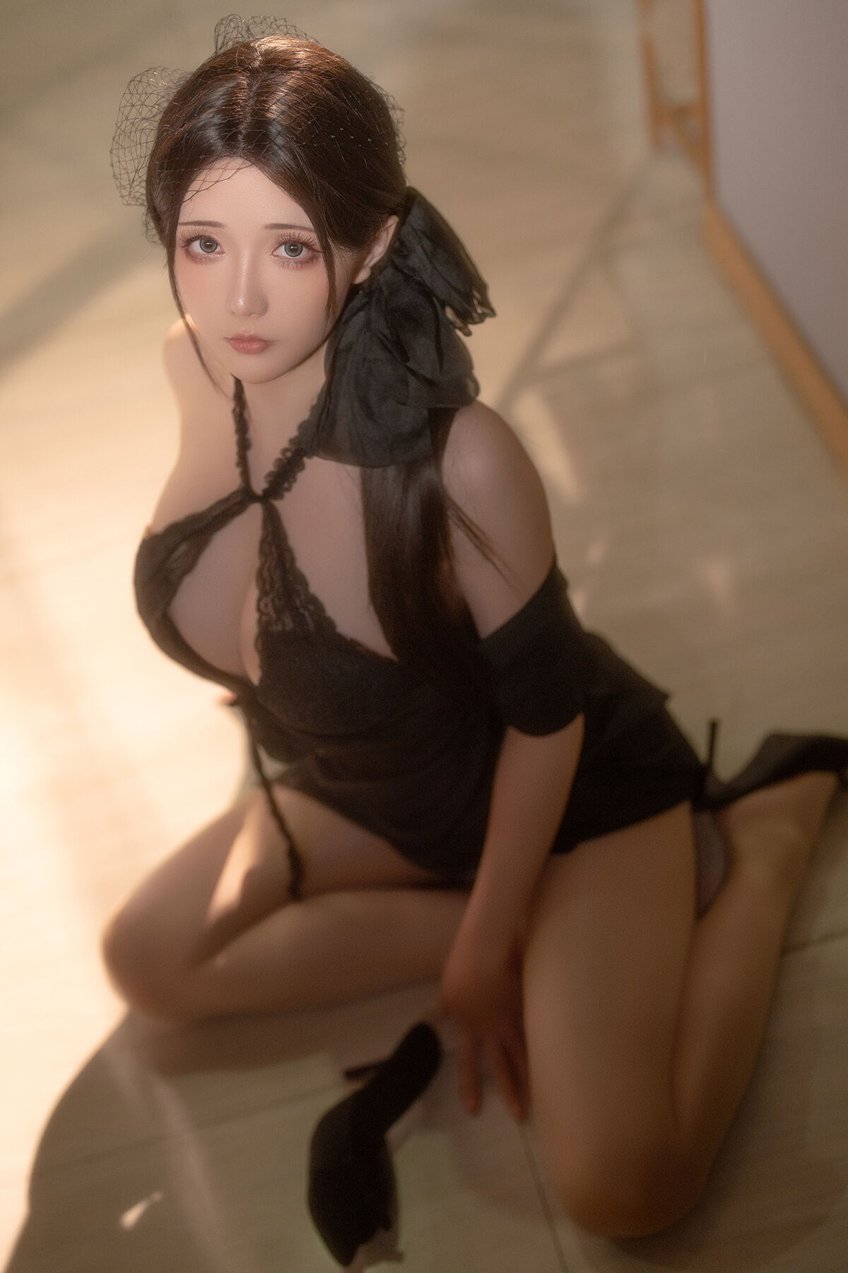 Coser@星之迟迟Hoshilily – 2024年08月计划G 同事的未亡人太太 Part1