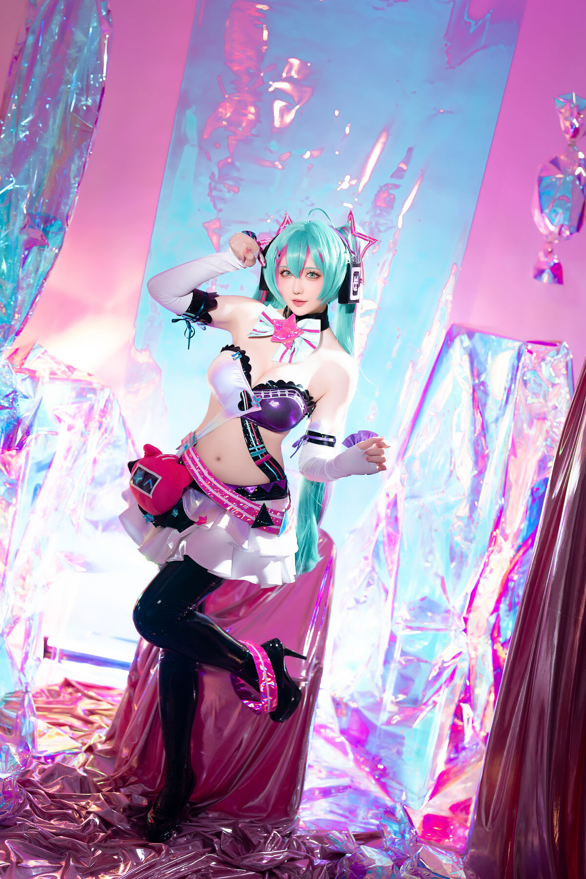 Coser@星之迟迟Hoshilily Miku初音未来 喵斯快跑 0001 2259835111.jpg