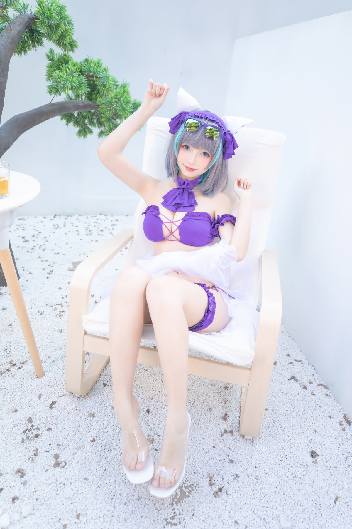 Coser@神楽坂真冬 Vol 085 绝对企画 柴郡cos 纯色庭院 Part1 0003 7853447521.jpg