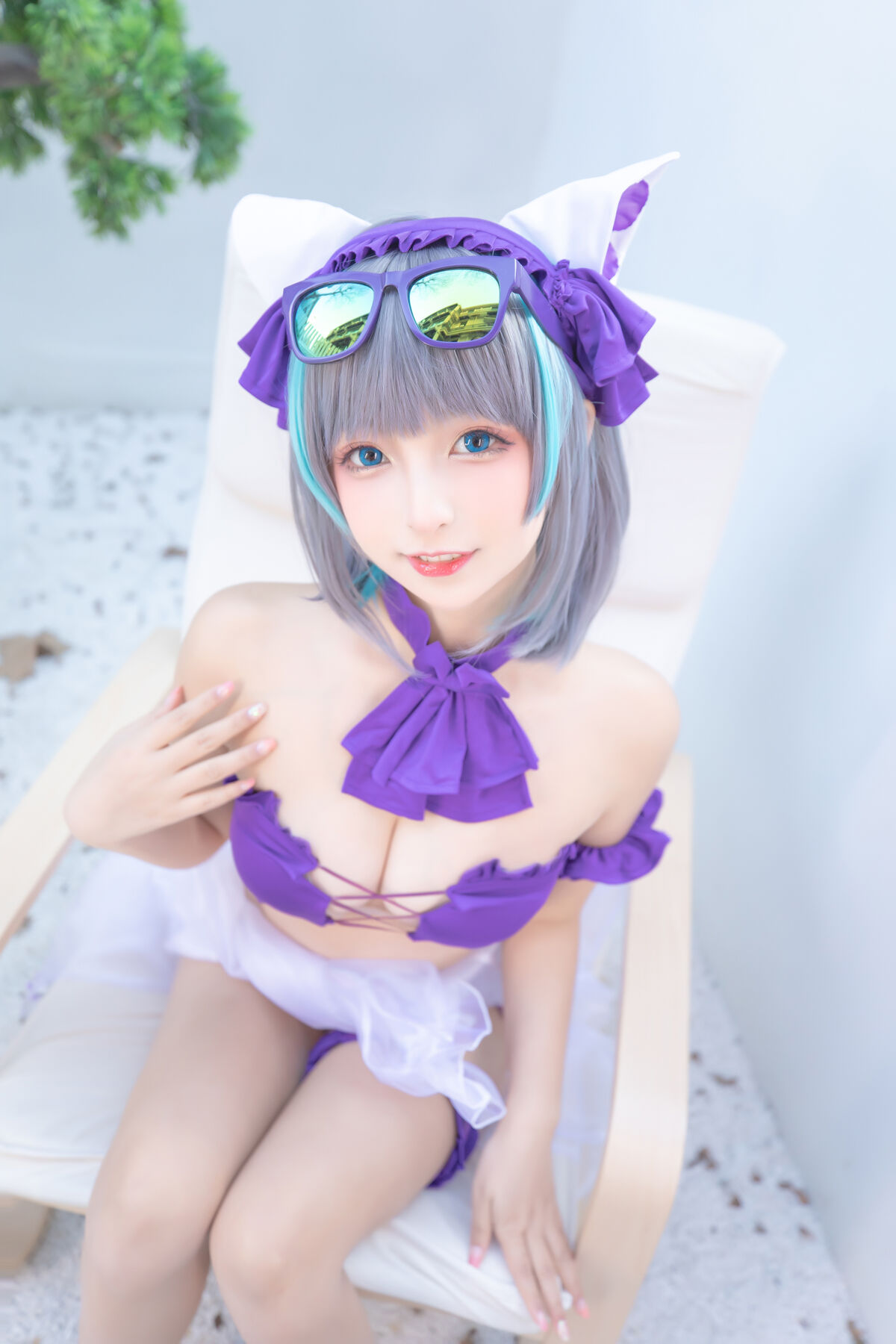 Coser@神楽坂真冬 Vol 085 绝对企画 柴郡cos 纯色庭院 Part1 0008 6469698216.jpg