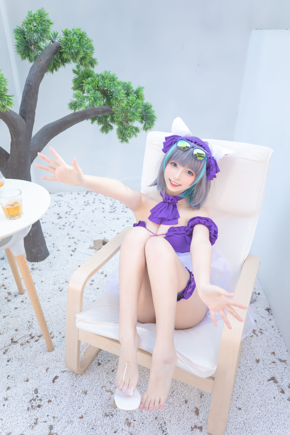 Coser@神楽坂真冬 Vol 085 绝对企画 柴郡cos 纯色庭院 Part1 0035 6418751253.jpg