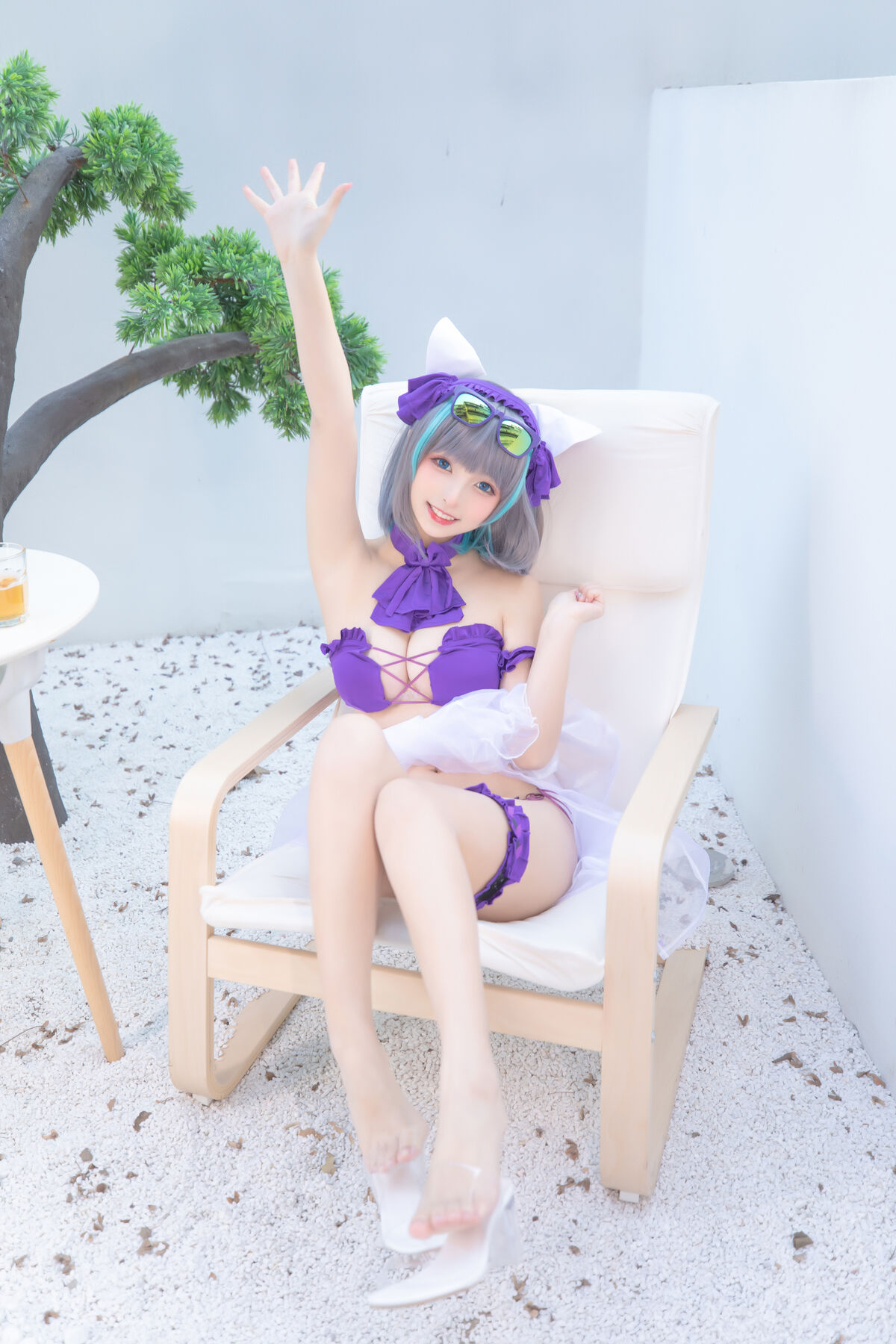 Coser@神楽坂真冬 Vol 085 绝对企画 柴郡cos 纯色庭院 Part1 0037 6196940280.jpg