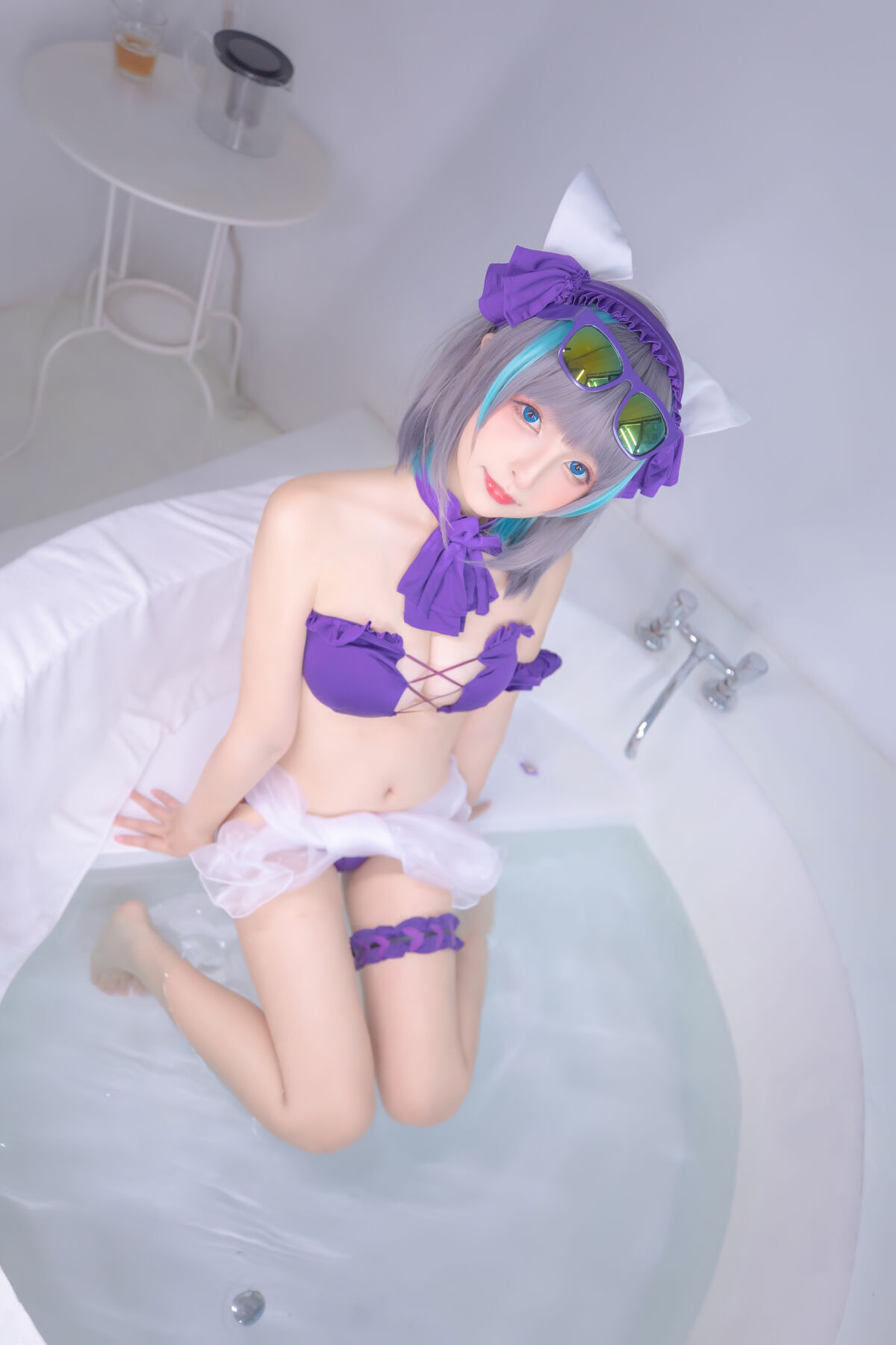 Coser@神楽坂真冬 Vol 085 绝对企画 柴郡cos 纯色庭院 Part2 0007 1034704970.jpg