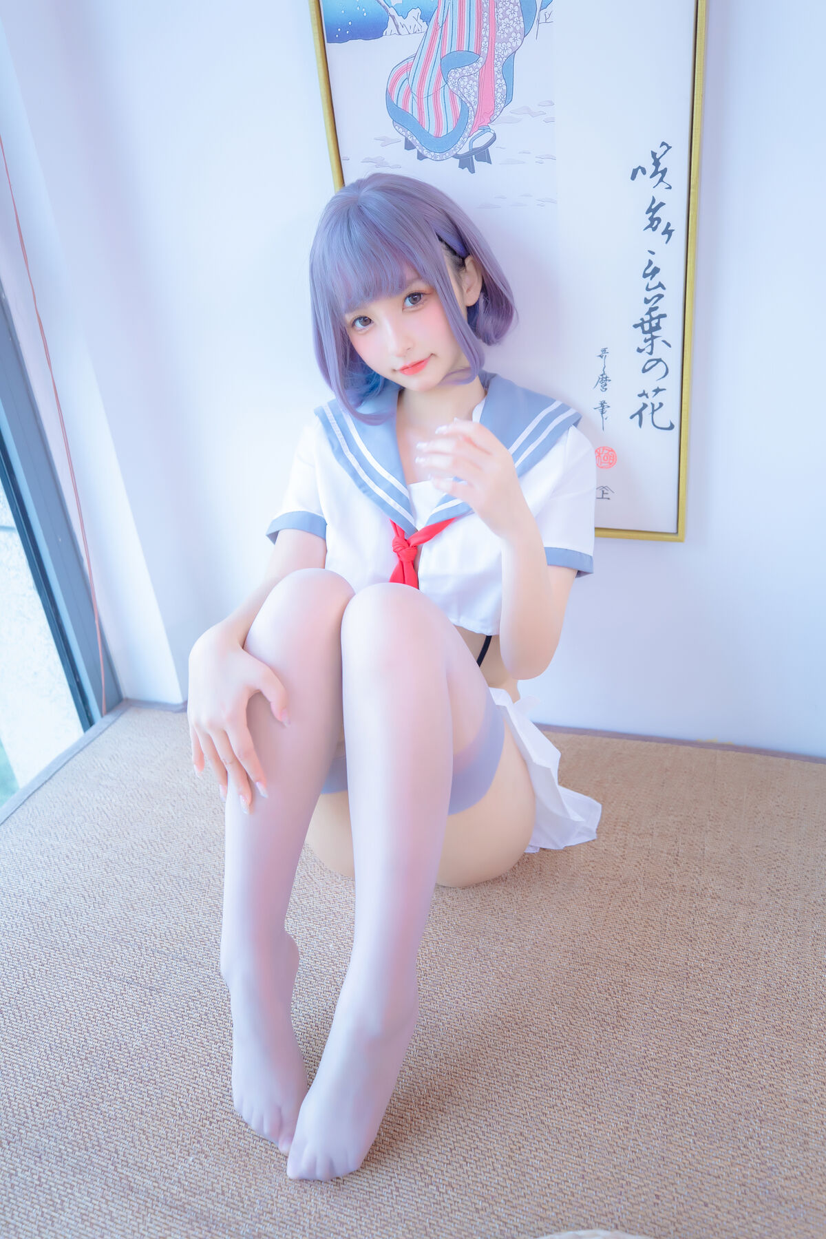 Coser@神楽坂真冬 Vol 100 灰丝吊带JK 0030 0397919436.jpg