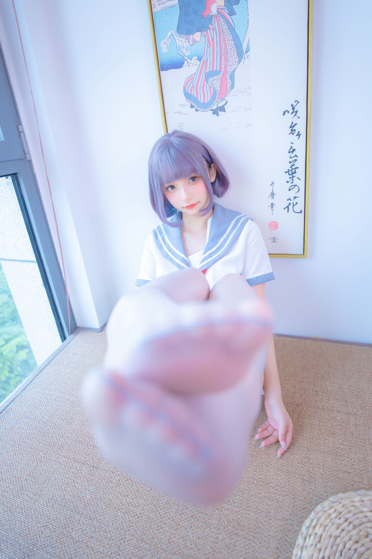 Coser@神楽坂真冬 Vol 100 灰丝吊带JK 0043 7108511952.jpg