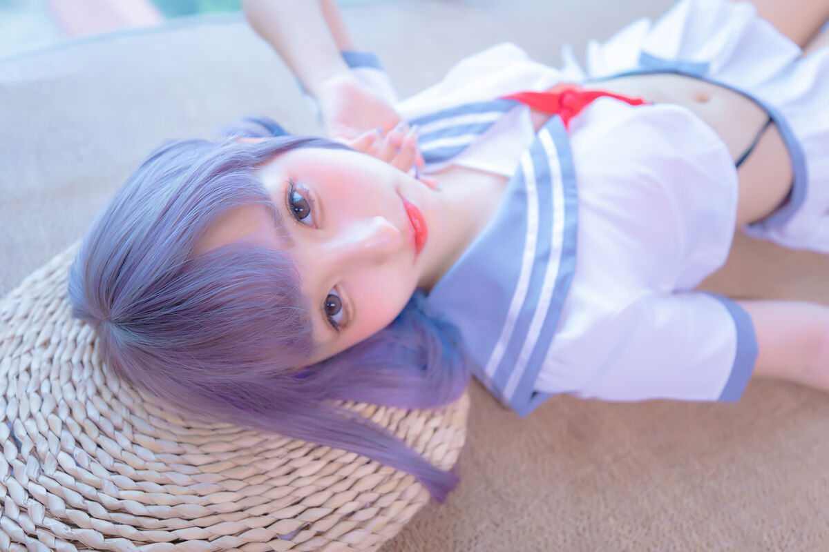 Coser@神楽坂真冬 Vol 100 灰丝吊带JK 0059 8337298977.jpg