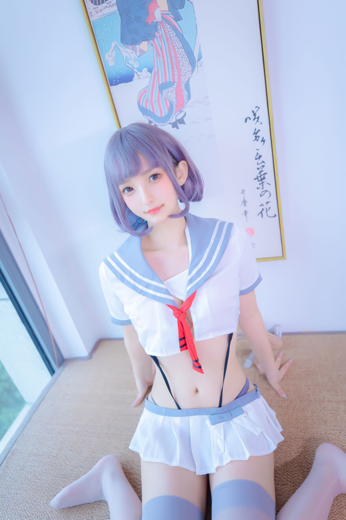 Coser@神楽坂真冬 Vol 100 灰丝吊带JK 0061 4990309705.jpg