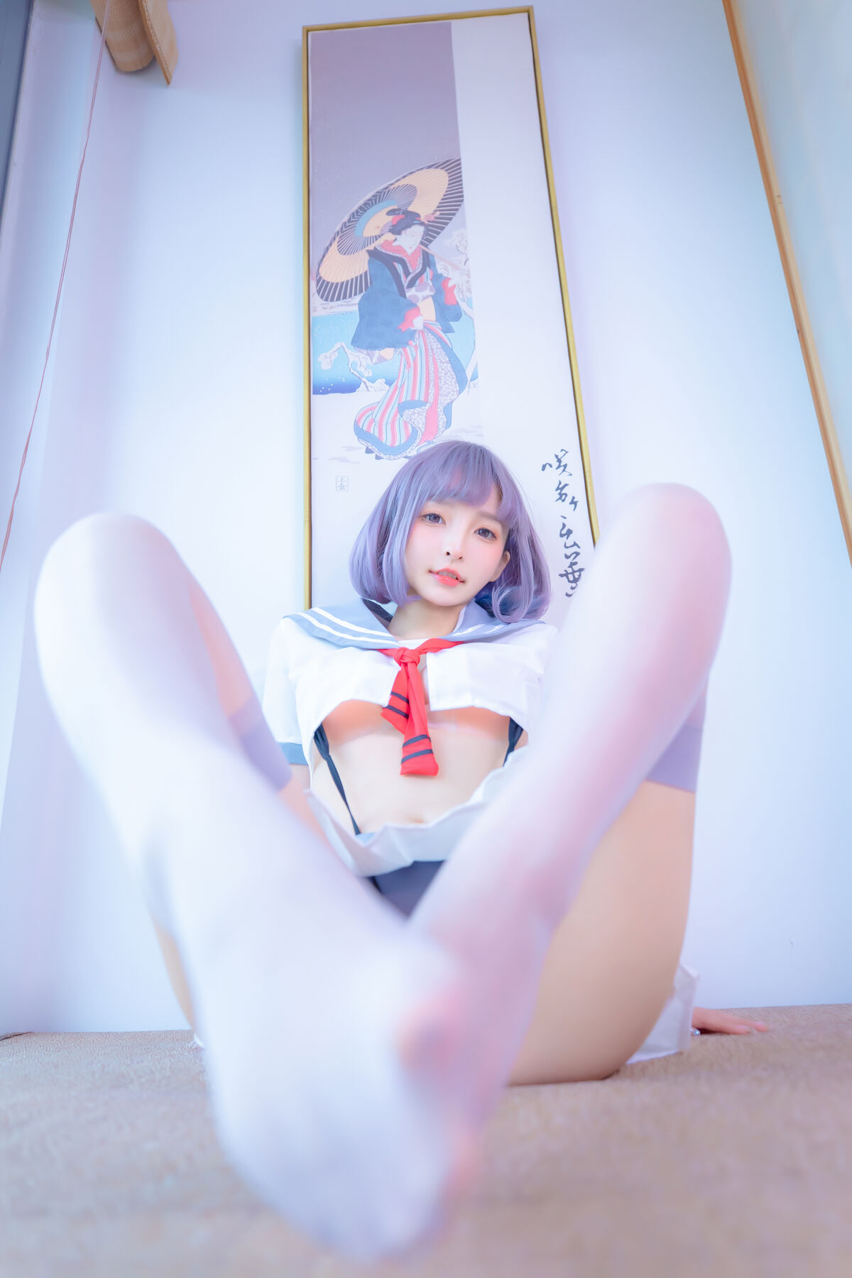 Coser@神楽坂真冬 Vol 100 灰丝吊带JK 0065 2440721251.jpg