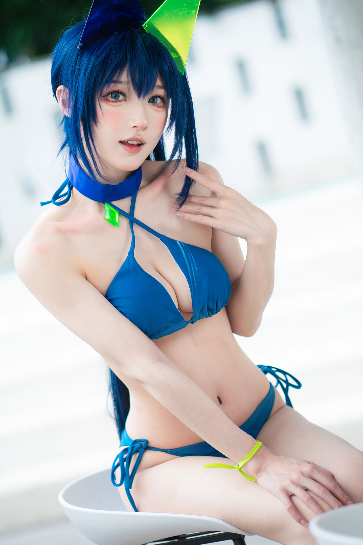 Coser@阿包也是兔娘 – 花园泳装