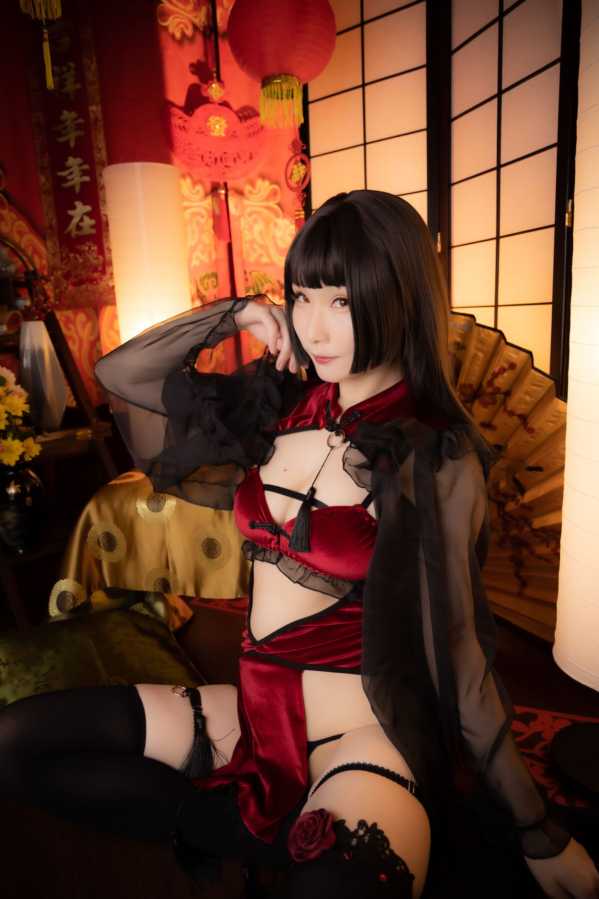 Coser@atsuki あつき Dl限定 Cheooooongsam オリジナルチャイナrom2 Red china 0016 4219643495.jpg