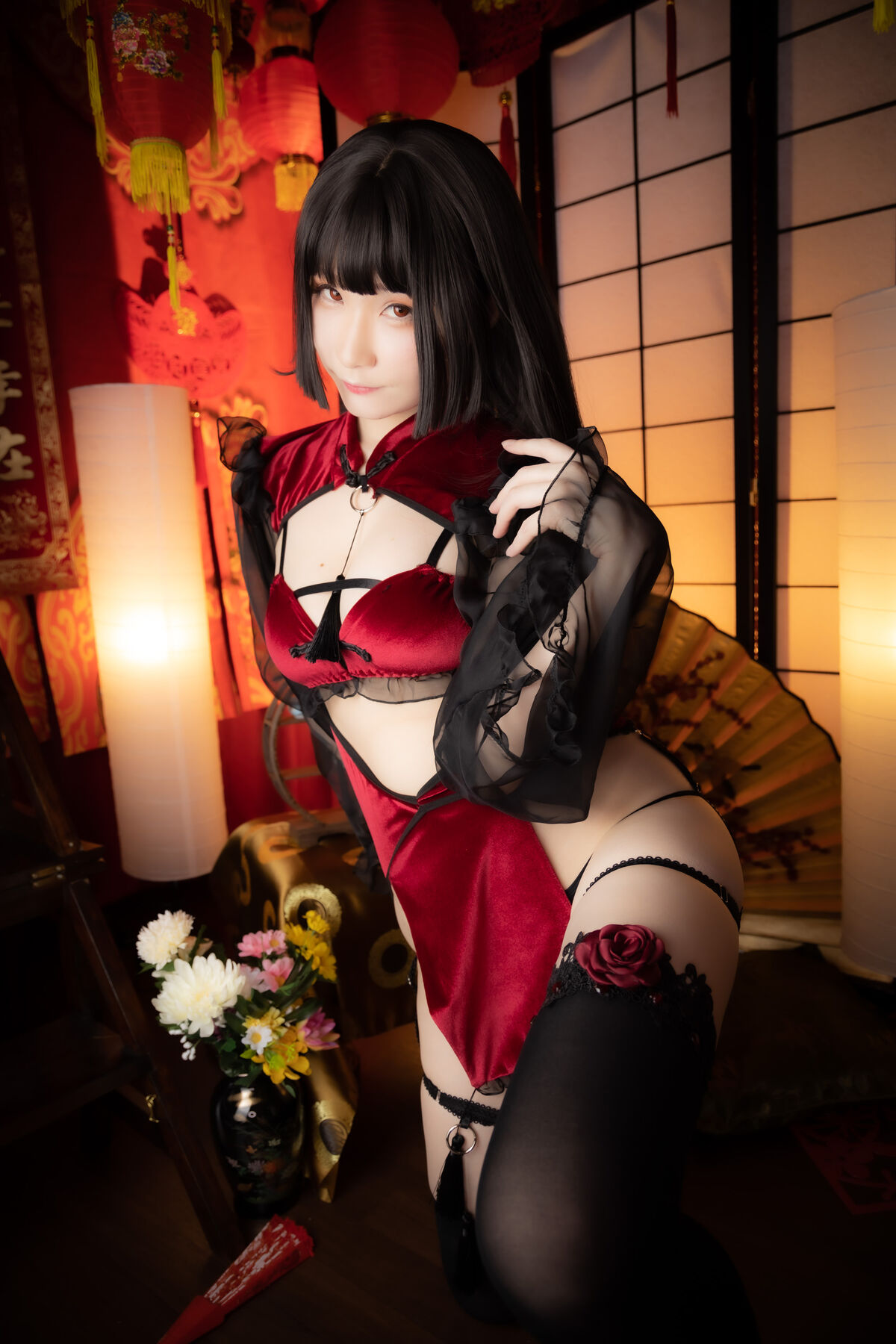 Coser@atsuki あつき Dl限定 Cheooooongsam オリジナルチャイナrom2 Red china 0070 8017698584.jpg