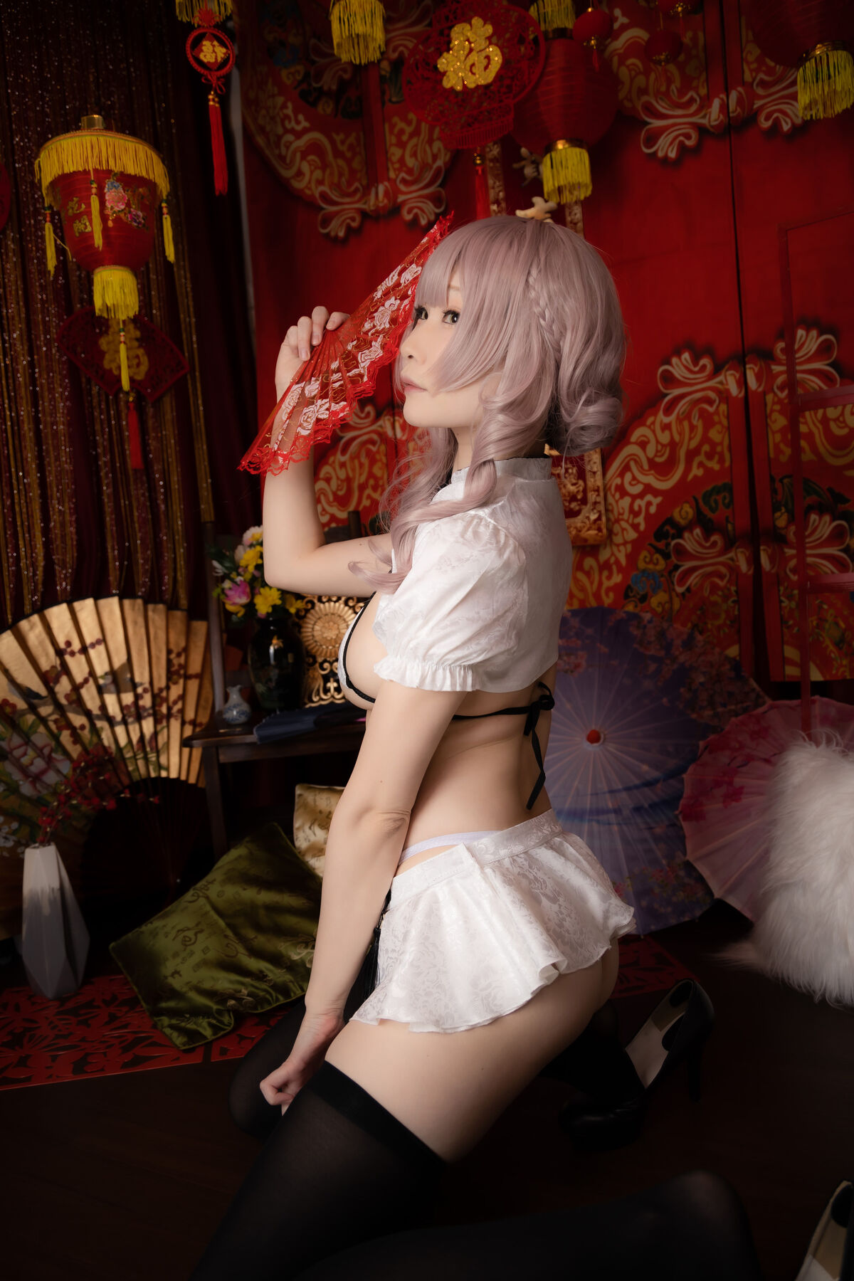 Coser@atsuki あつき Dl限定 Cheooooongsam オリジナルチャイナrom2 White china 0028 4079218267.jpg